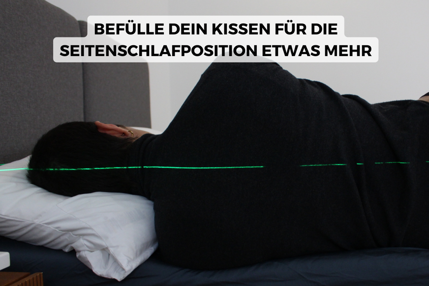 Probeschläferin auf dem mySheepi Kissen